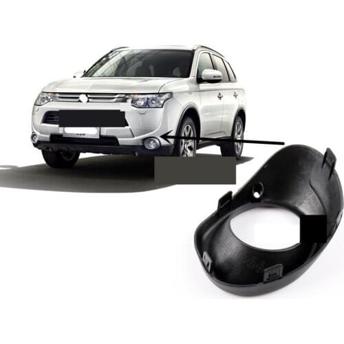 1 piece Black Color 2013-2015 BUMPER COVER for Outlander Fog Lamp COVER FOR Airtrek Silver Front Light Cover Black