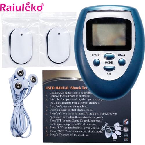 8 Modes Tens Muscle Neck Back Massager Back Electric Digital Therapy Machine Massage Electronic Pulse Stimulator for Body Care