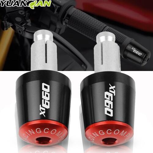 22mm Motorcycle Handlebars Grips Ends Bar Ends Handlebars Caps For Yamaha XT660 X XT660X 2004-2017 2005 2006 2007 2008 2009 2010