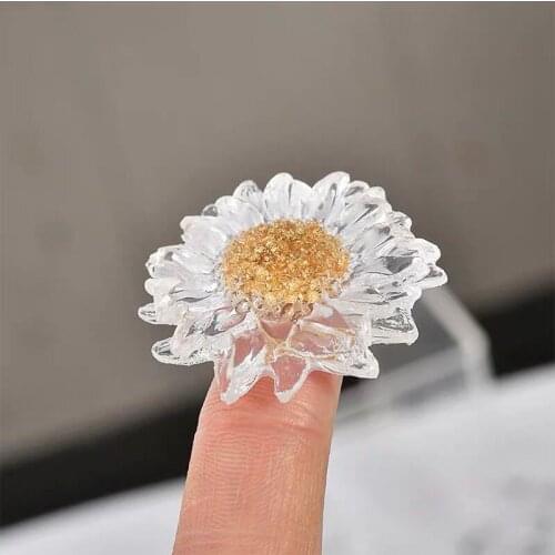 10pcs/Lot 35mm Sunflower Diy Handmade Oil Enamel Charms Design for Jewelry Making Earring Bracelet or Necklace