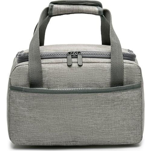 Lunch Box Bag Waterproof Thermal Cooler Bag Oxford Fabric Portable Insulated Aluminum Foil Picnic Food Box Women Tote Ice Bags