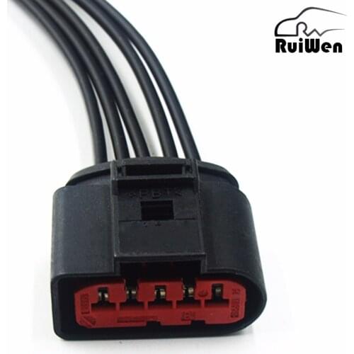 Connector Adapter Mass Air Flow Sensor For VW Volkswagen Beetle Bora Caddy Golf Lupo Passat Phaeton Polo Sharan Audi 1J0973775A