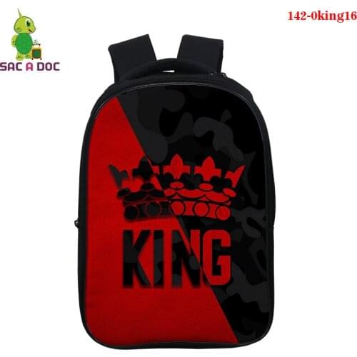 Hot Sale Lion King Backpack 3d Printing Cosplay Backpack 3d King Letter Student School Bag Kids Back To School Book Bag Mochila