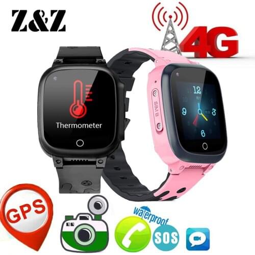 Smart 4G Remote Camera GPS WIFI Kid Student Wristwatch SOS Video Call Monitor Trace Location Thermometer Phone Waterproof Watch