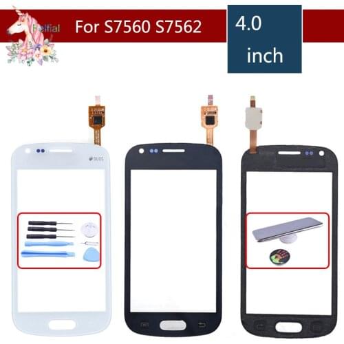 For Samsung Galaxy Trend S7560 S Duos S7562 GT-S7562 7562 7560 Touch Screen Digitizer Sensor Front Glass Lens Replacement