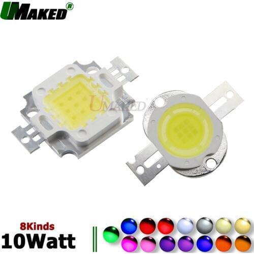 UMAKED High Power 10W LED chips 33mil SMD COB Diode light Epistar Bulb Light WW/NW/W/CW Color For led Spotlight Floodlight DIY