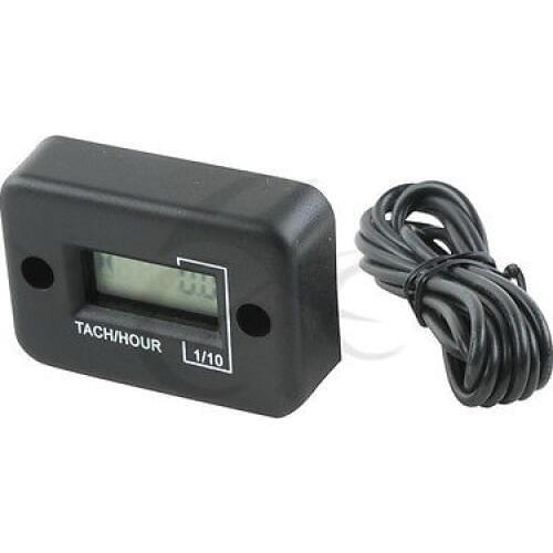 Waterproof Tach Hour Meter For Motorcycle ATV Snowmobile Boat 4 Stroke Black New