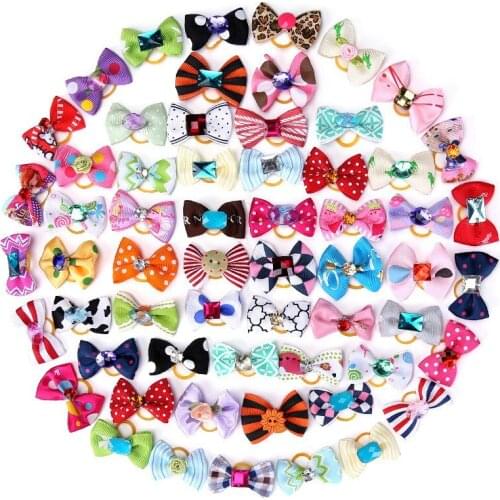 10pcs Pet Hair Accessories Puppy Hair Clips Dog Hairpins for Cats Dogs Double Floor Bow Knot Hair Clips Cat Hair Grooming
