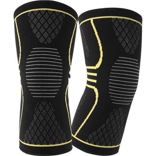 1PC Breathable Sports Knee Pads Elastic Nylon Knee Brace Leg Sleeve Compression Knee Support Protector Sport Fitness Accessories