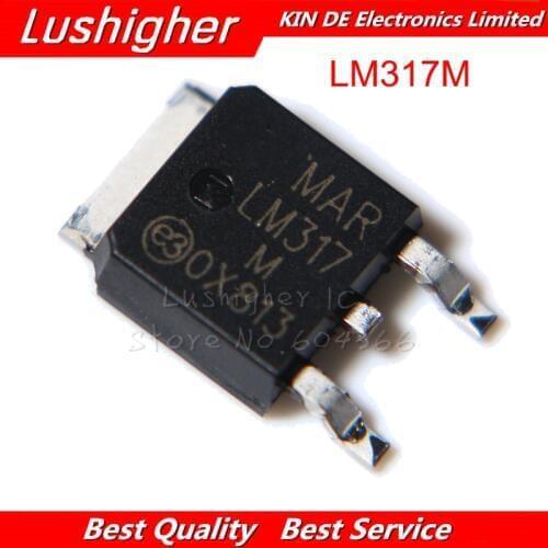 10PCS LM317M SOT252 LM317 TO-252 SOT LM317MDT LM317MDT-TR TO252 SMD Voltage Regulator