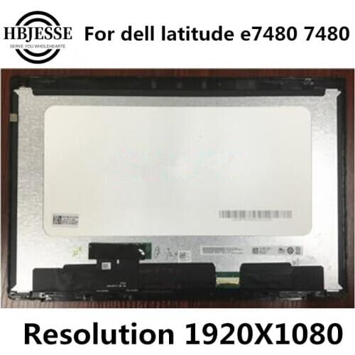 14.0" lcd screen panel for Dell Latitude 7480 e7480 lcd display +Touch Digitizer Assembly 0NP52H B140HAN03.3 1920*1080