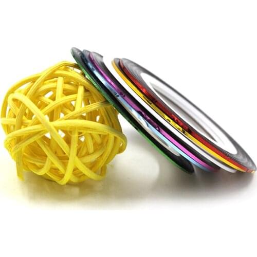 30Rolls Multicolor Nails Striping Sticker 3D Strips Liner Tape DIY Accessories Nail Art Polish Decoration Nail Foil Decals Set