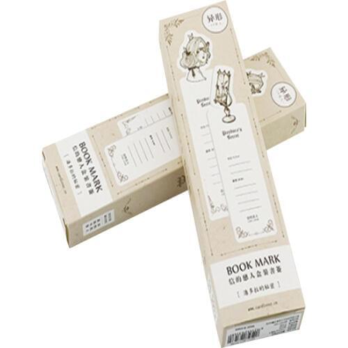 30Pcs/Pack Pandoras secret paper bookmarks book holder message card zakka school supplie papelaria kids gift
