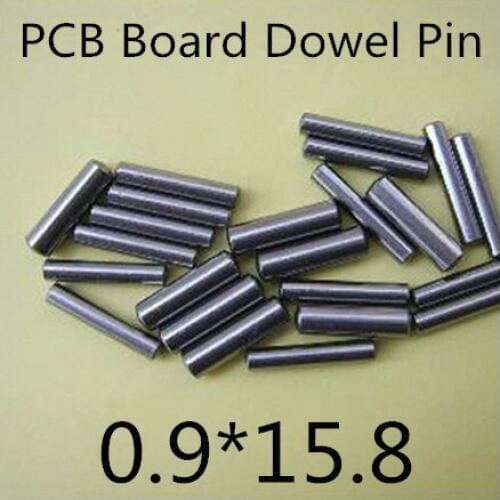 500pcs/lot High Quality 0.9mm stainless steel pcb board dowel pin length 15,8