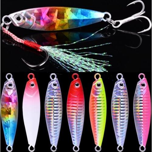 6Pcs DRAGER Metal Cast Jig Spoon 7/10/15/20/30g/40g Shore Casting Jigging Lead Fish Sea Bass Fishing Lure Artificial Bait Tackle