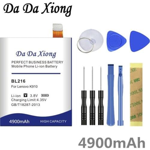 DaDaXiong 4900mAh BL216 Battery for Lenovo VIBE Z K910 K6 X910 K910e