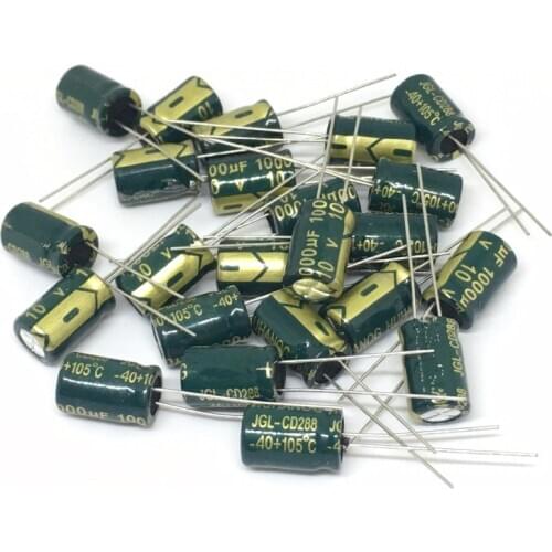 10PCS 10v 1000UF 8*9aluminum electrolytic capacitor 1000uf 10v