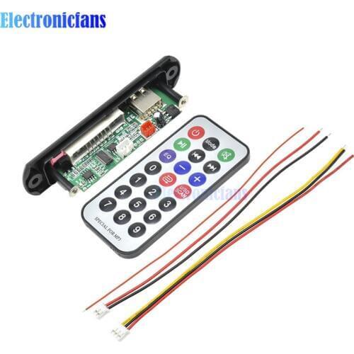 Car TF Card Version USB Port Infrared Receiving Module MP3 Decoder Board Module With Remote Control USB FM Aux Radio