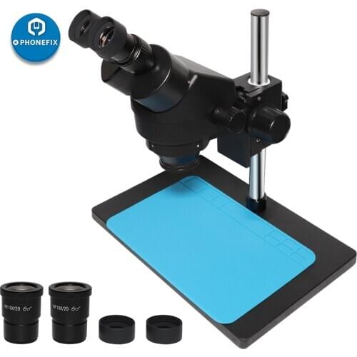 Binocular Stereo Microscope with LED Light WF10X/20mm Eyepiece digital electronic Microscope for Phone Repair PCB Solder Tool