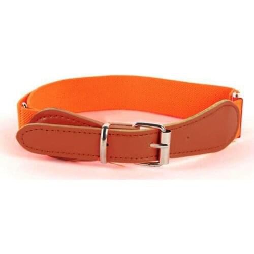 Candy Color Toddler Boy Girl Adjustable Belt PU Leather Elastic Infant Waistband Multi-Color Casual Infant Waistband