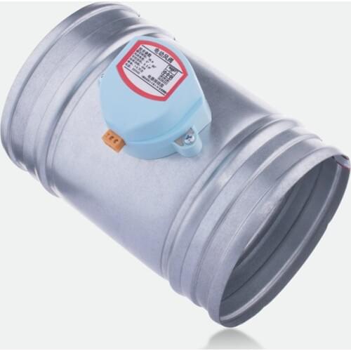 100mm-250mm Air volume control valve motorized damper exhaust pipe butterfly valve Galvanized sheet check valve