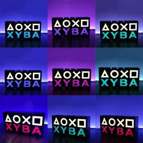 Game Handle Button Icon Light RGB Voice Control Live Room Atmosphere Night Light