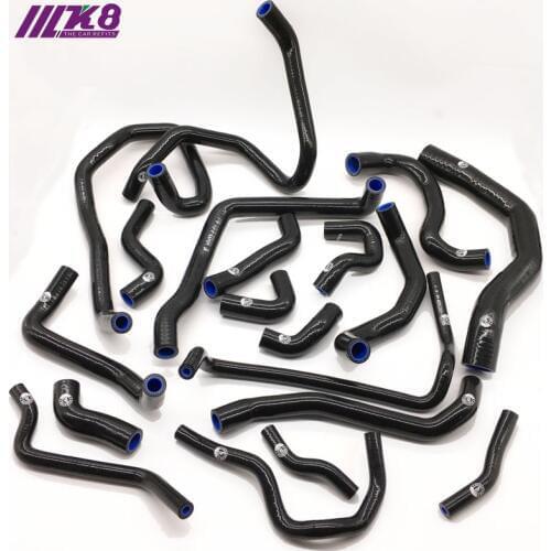 Silicone Radiator Hose Kit For For V W GOLF MK7 GT I Audi 3 (19PCS) red/blue/black