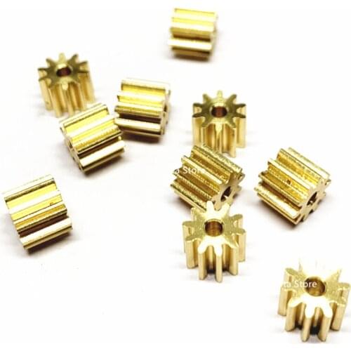 0.6M 10T copper Gear MINI DIY Parts 1.98mm 2mm HOLE