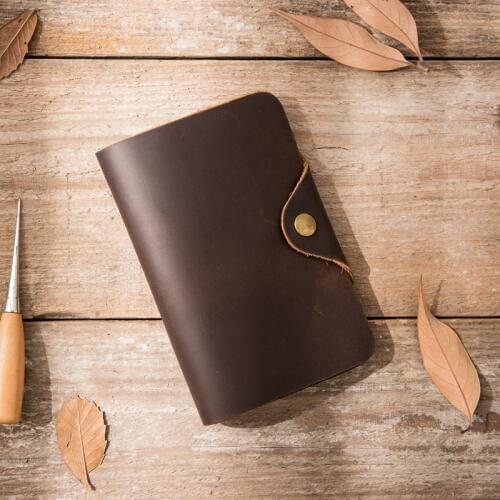 Handmade Mini Purse Mens Wallet Large-capacity Drivers License Clip Passport Bag Multi-card Wallet Retro Crazy Horse Leather