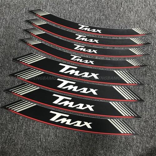 Motorcycle Wheel Sticker Stripe Reflective Rim For Yamaha TMAX 500 530 tmax530 tmax500