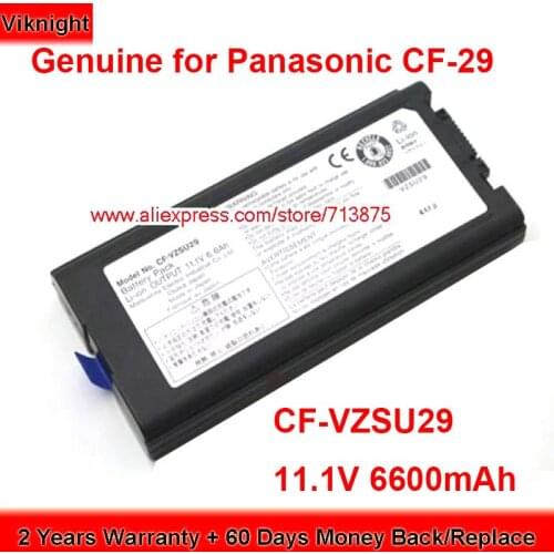 Genuine CF-VZSU29 CF-VZSU29A Battery for Panasonic CF-29 CF-Y2 Toughbook-51 Laptop 11.1V 6600mAh