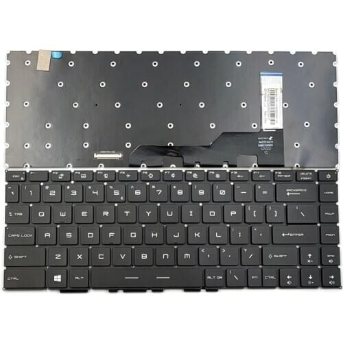 New For MSI GE66 Raider 10SF 10SFS 10SGS MS-1541 GS66 Stealth 10SD 10SE MS-16V1 Keyboard US Black With Per-Key RGB Backlight