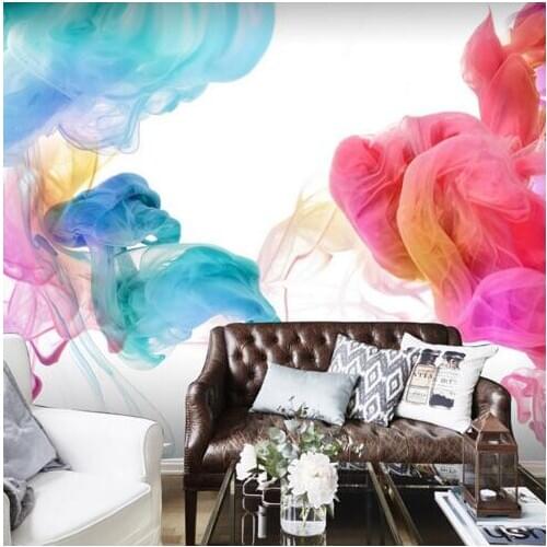 3D Large Photo Murals Wallpaper for Living Room TV Background Home Decor Wall Paper Non Woven Smoke Cloud Pattern
