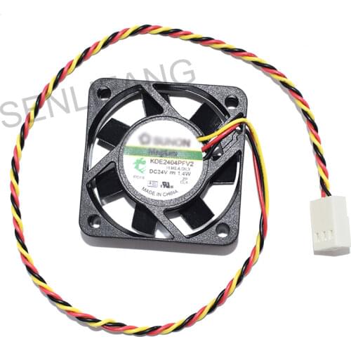 Brand new KDE2404PFV2 DC24V 1.4W 3-wire cooling fan