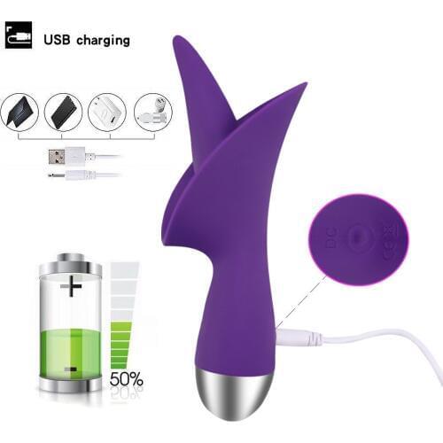 10 Modes Rechargeable G Spot Vibrator Magic Tongue Stimulation Female Masturbation Massager Sex Toys for Women Male