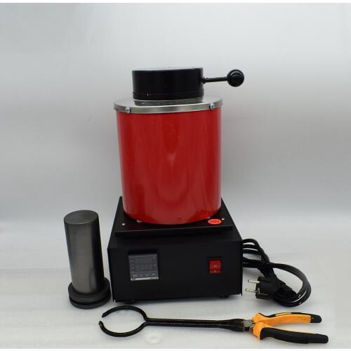 1KG Melting Furnace For Jewelry Gold Copper Sliver Aluminum Iron Steel Induction Melting Furance 110V/220V