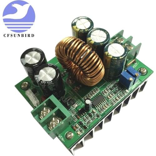 1200W 20A DC Constant Current CV Boost Converter 8V-60V to 12V-80V Non-isolated Voltage Step-up Power Supply Module