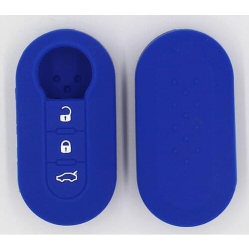 Silicone Car Remote Flip Key Fob Shell Cover Case For Fiat Toro Tipo Fredson Cronos Egea 500X Key Cover For Dodge Neon Skin