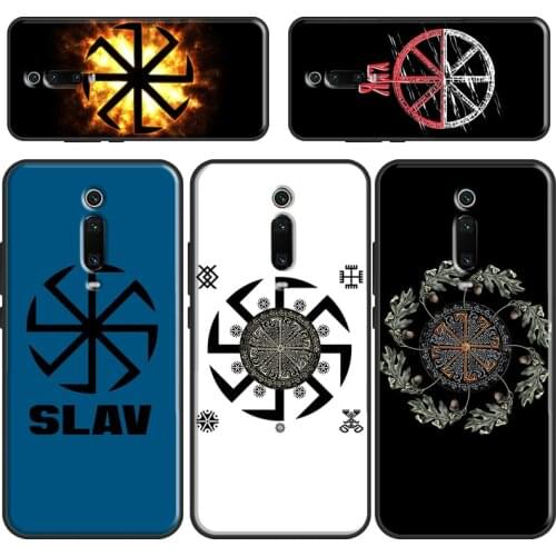 Slavic Viking Symbol Kolovrat For Xiaomi Mi 11 Lite Case For Xiaomi Mi 11 Ultra 9 10 Lite 10T Pro POCO F3 M3 X3 Pro Case