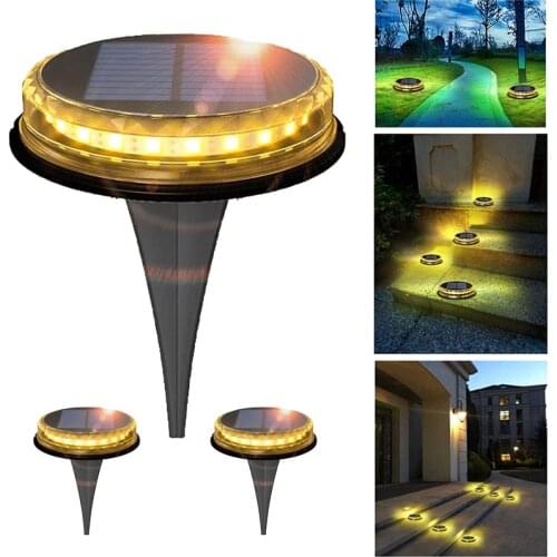 Solar Garden Lights Ground Lights Waterproof Light Underground Sensing Landscape Lights Lawn Pathway Garden Decoration Lights