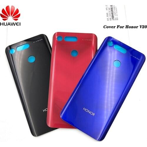 Huawei Honor V20 View 20 Glass Battery Cover Back Rear Door Housing Case Replacement Repair Parts Protection Case For Honor V20