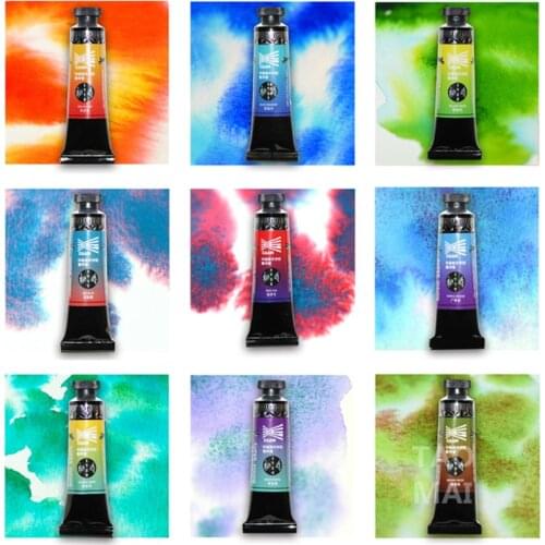 Super Vision 10 Color Professional Layered Color Watercolor Paint 15ml Tube Water Color Paint Artist Grade Painting Art Supplies