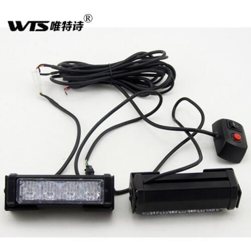 WTS 2x4 led strobe light Car truck Motorcycle led flashing warning led caution driving lamp Offroad hazard signals for toyota