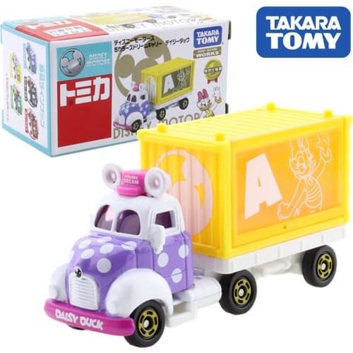 Takara Tomy Tomica Disney Motors 5 Colors Dream Carry Daisy Duck Car Hot Pop Kids Toys Vehicle Diecast Metal Model New