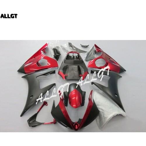 Injection RED BLACK For YAMAHA YZF R6 2005 ABS Molded Fairing Kit BodyWork 05 06