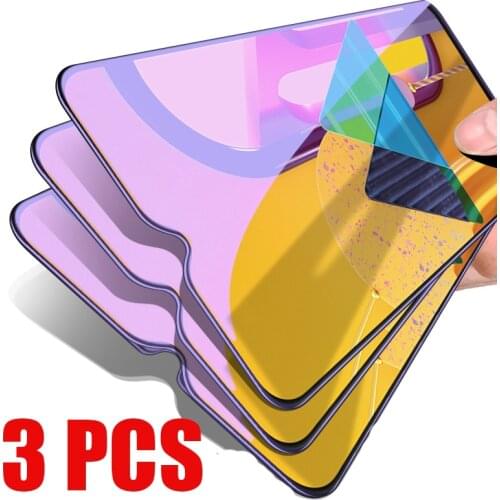 3PCS Protective Glass For Samsung Galaxy A02 S A12 A32 A42 A52 A72 A71 A51 A31 A21S A11 A01 A10 A20 A50 Screen Protectors Film