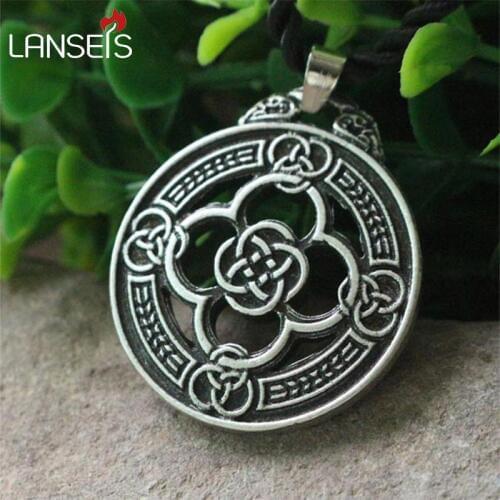 1pcs Knot Warrior Quatrefoil Shield Pendant Protection Renaissance Jewelry