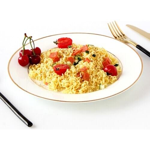 10 inch, fine bone china charger plate, golden line serving plate, buffet dish, ceramic food plate, dinner plates, platter