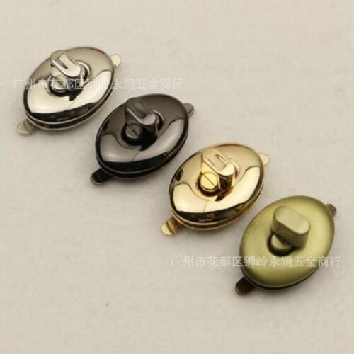 10 PCS/lot) Manufacturer Wholesale Handbag Hardware Accessories New Plating Handbag Twist Lock Accessories
