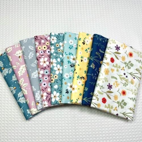 160x50cm Flower Plant Series Twill Cotton Printed Sewing Fabric Clothes Bedding Curtain Tablecloth Cloth